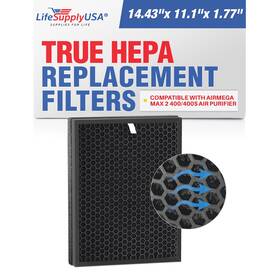 Lifesupplyusa 843464118511 True Hepa Air Cleaner Filter Replacement Compatible With Airmega Max 2 Cl