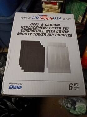 Lifesupplyusa 843464118528 2 Hepa 4 Carbon Filters Set Compatible With Coway Filter