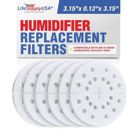 Lifesupplyusa 843464121627 Humidifier Filter Replacement Anti-mineral Pad Compatible With Air-o-swiss Hu