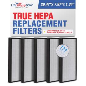Lifesupplyusa 843464135334 2-in-1 True Hepa Air Cleaner Replacement Filter Activated Carbon Charcoal C