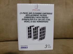 Lifesupplyusa 843464136157 Humidifier Filter Replacement Air Cleaning Cartridge Compatible