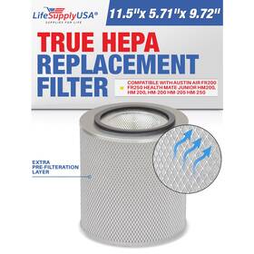 Fr250 Lifesupplyusa 843464172049 Hepa Filter Replacement Compatible With Austin Air Fr200 Health Mate Ju