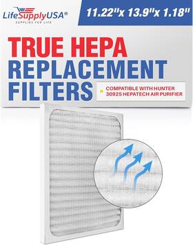 30925 Lifesupplyusa Er498 Hepa Filter Replacement Compatible With Hunter Hepatech Air Purifiers By L