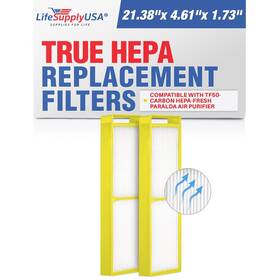 Er599 Lifesupplyusa Tf50 True Hepa Filter Replacement Compatible With Alen Hepa-fresh Paralda Air