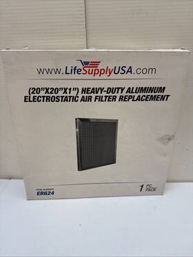 Er624 Lifesupplyusa 20x20x1 Aluminum Electrostatic Air Filter Replacement Washable