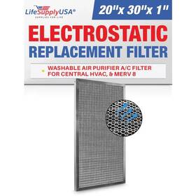Er626 Lifesupplyusa 20x30x1 Aluminum Electrostatic Air Filter Replacement Washable