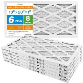 13x-4960-t Lotfancy 10x20x1 Air Filter Merv 8 Dust Defense 6-pack Pleated Furnace Filters