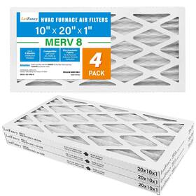 Lotfancy 958104858048 10x20x1 Air Filters 8 Ac 4 Pack Mpr 600 Pleated Conditioner Hvac