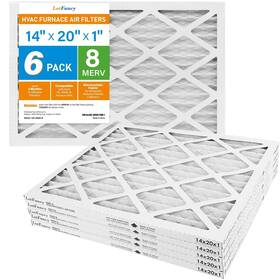 Lotfancy 958104863516 14x20x1 Air Filters 8 Ac Mpr 600 6 Pack Conditioner Hvac