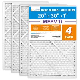 Lotfancy 958104877940 20x30x1 Air Filters 11 Ac 4 Pack Pleated Conditioner Hvac Act