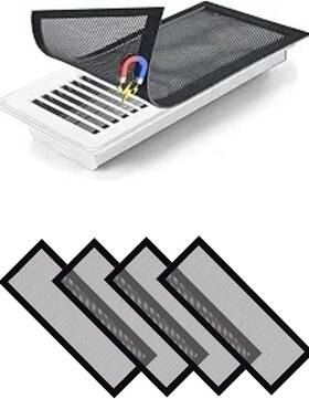 Lpecmx 313050953944 Magnetic Vent Covers Screen 4 Pack - 4x10 Inch Air Filters With Durable Pvc