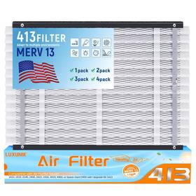 Luxunik 797387696659 2 Pack 413 Replacement Air Filter Merv 13 Compatible With Aprilaire Models 14