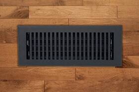 Mck-1212-txb-c Madelyn Carter 12x12 Black Adjustable Floor Vent Cover Contemporary Design For Home Improvement