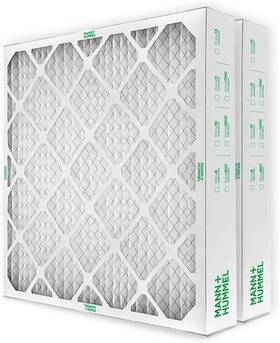 21208-042025-2 Mann Hummel Merv 8 Pleated Hvac Ac Furnace Air Filters. 2 Pack 20x25x4