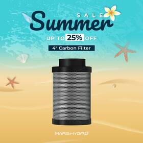 Ac-dcf6 Mars Hydro 4 Inch Air Carbon Charcoal Filter For Odor Control Exhaust Inline Fan