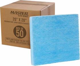 Paf-2020-50 Master Airbrush Paint Spray Booth Exhaust Filter Pad 20 Inch X Box Of 50 Fiberglass Arres