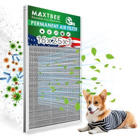 Maxtbee 840322307155 16x25x1 Air Filter Electrostatic Reusable Washable Hvac Ac Furnace Fil