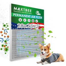 Maxtbee 840322307179 20x25x1 Air Filter Electrostatic Reusable Washable Hvac Ac Fur