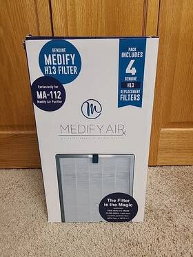 Ma-112 Medify 850010741161 4 Air Filter Replacement Set Four Pack H13 Genuine