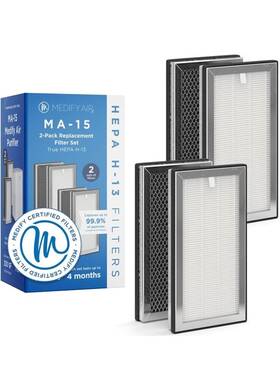 Ma-15 Medify Air 850010741512 4 Genuine Home Purifier Hepa H13 Replacement Filter Pack