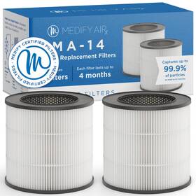 Medify Air B081938t3x Ma-14 Genuine Replacement Filter For Allergens Smoke
