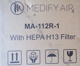 Ma-112r-1 Medify Air Hepa H13 Filter Box Of 2 Replacement Filters