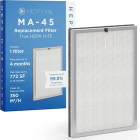 Ma-45 Medify Air Hepa H13 3-in-1 Filter For Smoke Dust Odors Allergens - 1pk