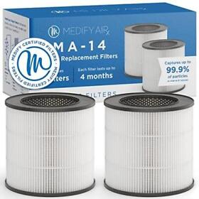 Ma-14r-2 Medify Ma-14 Genuine Replacement Filter For Allergens Smoke Smokers Dust