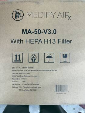 Ma-50-v3.0-r1 Medify 1 New Airx H13 Filter For Ma-50 Air Purifier Free Shipping