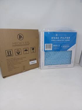Medify Pro 810094300821 12x12x1 Merv 12 Pleated Air Filter E11 Media Ac Furnace 2-pack