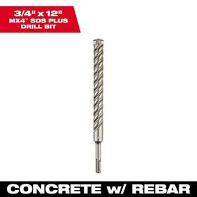 48-20-8215 Milwaukee Sds 4ct Mx4 3/4 Inch X 10 12