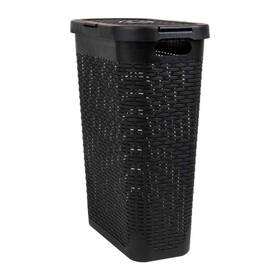 40hamp-blk Mind Reader Black 23.5 Inch H X 10.4 W 18 L Plastic 40l Slim Ventilated Rectangle