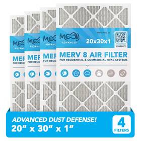Moaj 641320750444 20x30x1 Air Filter 4-pack 8 Advanced Dust Defense Based In Usa