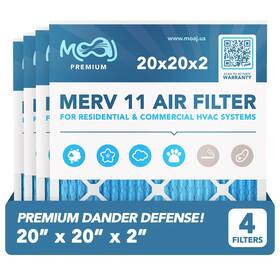 Moaj 679625915688 20x20x2 Air Filter 4-pack Merv 11 Premium Allergen Defense Based In U