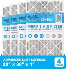 Pf8.0120306p Moaj 20x30x1 Air Filter 4-pack Merv 8 Advanced Dust Defense Based In Usa