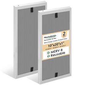Merv8 Montemono 789537599224 10x20x1 Hvac Filter Aluminum Electrostatic Air Repla