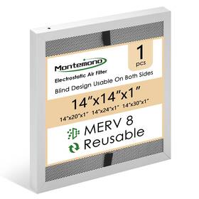 Merv8 Montemono 789537599255 14x14x1 Furnace Filter Replacement Aluminum Electrostatic A