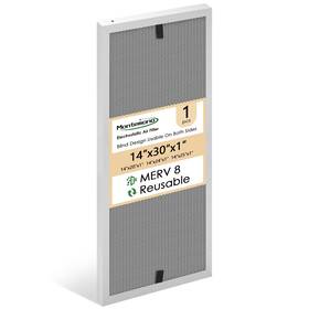 Merv8 Montemono 789537599330 14x30x1 Furnace Filter Aluminum Electrostatic Air Washable Hva