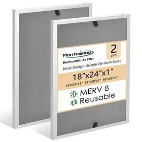 Merv8 Montemono 789537599422 18x24x1 Hvac Filter Aluminum Electrostatic Air Repla
