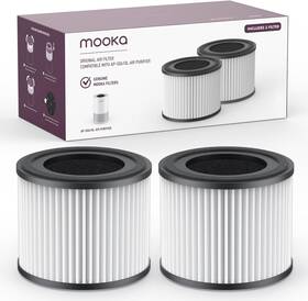 Ap-s0610l Mooka 445035739755 2 Pack Air Purifier Filter 3-in-1 True Hepa High-effici
