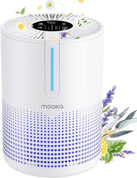 D0102h2601w Mooka Air Purifiers For Bedroom Home Hepa H13 Filter Purifier With Usb Cabl