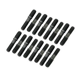 Mr. Gasket 084041010761 Screw-in R/arm Studs 3/8 16pc Black