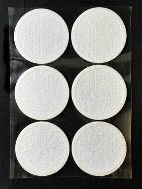 Myco Labs 445008150181 Microppose Original Synthetic Polyfil 2.5 Inch Monotub Adhesive Filter Disks 6-pack