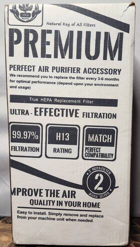 Aer1-hapf3 Nka True Hepa H13 Replacement Filter For Air Purifier Aer1 Hapf3 2 Pack