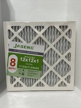 12x12x1m14-2 Nordic Pure 12x12x1 Pleated Merv 8 Air Filters 4 Pack