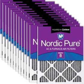 12x16x1pm8c-24 Nordic Pure 12x16x1 Actual Size 11 1/2 X 15 3/4 Furnace Air Filters Mer