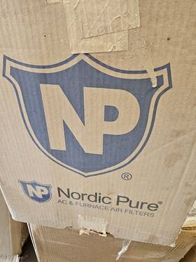 12x20x2m8-3 Nordic Pure 12x20x2 Pleated Merv 8 Air Filters 3 Pack