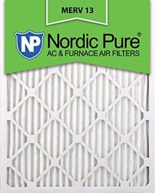 Nordic Pure 14x20x1 Merv 13 Pleated Ac Furnace Air Filters 6 Pack