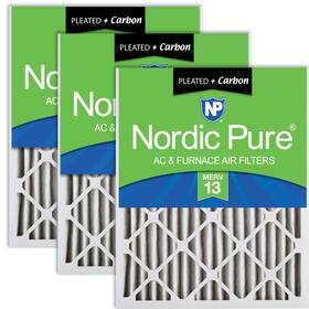 Nordic Pure 14x20x2m13 C-3 14x20x2 Actual Size 13 1/2 X 19 1 3/4 Pleated Air Filters Merv Plus