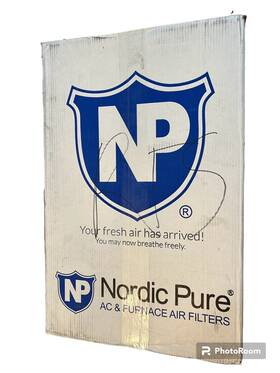 14x30x1m14-6 Nordic Pure Air 14x30x1 13 15/16x29 15/16 Pleated Merv 14 Filters 6 Pack